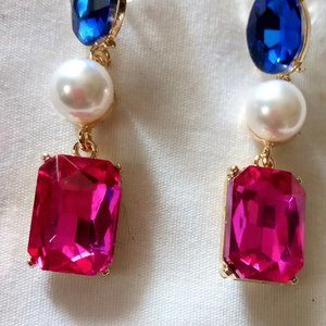 COPY - Red/White/Blue Women's Rhinestones Earrings